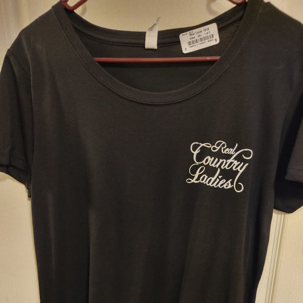 Country Ladies Scoop Neck Tee